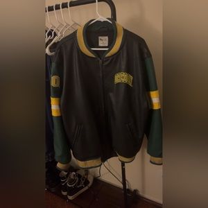 Pro Edge Black and Green Bomber Jacket